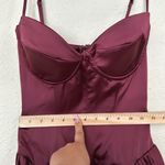 House Of CB  'Beau' Wine Pleated Midi Dress NWOT XS Photo 7