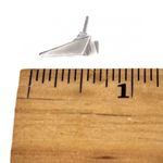 Sam Edelman NEW - Silver Geometric Triangle Stud Earrings Trendy Modern Minimalist Photo 1