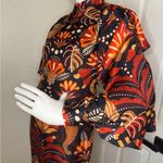 Farm Rio   RED NATURE BEAUTY SCARF BACKLESS MIDI DRESS Size XXS. Photo 7