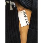 Nine West Sweater Cheetah Print Cowl Neck ~Size XS Long Sleeve Black New Knit Photo 6