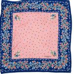 Givenchy Vintage Paris Pink & Blue Floral Scarf Wraps Photo 0