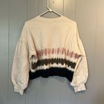 Z Supply  Cream Tie Dye Cropped Crew Photo 2