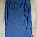 Haven Well Within Blue Ribbed Knit Midi Skirt Pull On Size XL Lounge Casual Photo 0