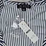 J.Crew  Goldie top in striped satin in Dark Evening S NWT‎ Photo 3