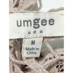 Umgee Crochet Knit Top Cream Beige Medium Bohemian Cottagecore 3/4 Sleeve Photo 1
