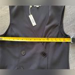 Max Studio NWT  Black Suit Sleeveless Mini Dress Womens Double Breasted M Photo 2