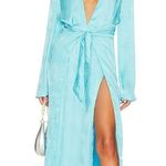 Camila Coelho Millie Maxi Dress in Bright Blue Medium Photo 0