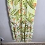 BCBGeneration  Floral Ruffle Halter Maxi Dress Women's XS Tropical Resort Beach Photo 8