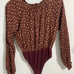 Peach Love Brown Boutique Blouse Photo 3