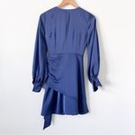 Sachin + Babi Daria Satin Mini Dress in Washed Indigo Photo 7