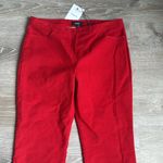 Theory NEW Womens Crimson Moleskin Twill Crop Pants 6 Photo 4
