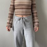 Almost Famous Brown and Cream Striped Long Sleeve Photo 0