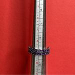 Bomb Party RBP5905 “Unspoken Dreams” Cubic Zirconia on Hematite Size 9 Ring NWOT Purple Photo 3