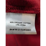 Eileen Fisher Organic Cotton Lycra Hooded Tunic Top M Burgundy Made in USA Photo 3
