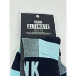Victoria's Secret NEW  PINK Ultimate No Show Socks 2-Pack Blue Black White Photo 1