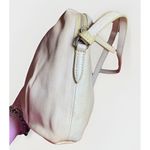 Margot New York Soft Pebbled Leather Small Crossbody Bag Mustard Yellow Photo 10