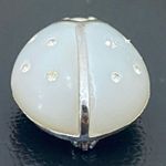Vintage 70’s AVON Frosted Lucite Silvertone Ladybug Small Brooch 7.5g Photo 4