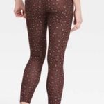 Isabel Maternity  Leggings Brown Leopard Active CrossOver Panel NWT S Photo 1