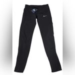 Nike NEW Black RACER TIGHTS Leggings with White Swoosh Size SMALL Photo 13
