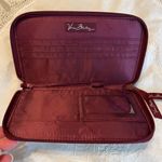 Vera Bradley  Paisley Print Quilted Wallet Maroon Burgundy 8 x 5” Zip closure Photo 6
