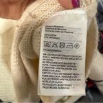 H&M Wool Blend Knit Cream Ivory Sweater Turtleneck Flowy Stripe Minimalist M Photo 7