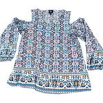 Bobeau NWOT Size XL Floral Patterned Women's Cold Shoulder Top Lightweight Photo 0