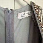 Mac Duggal Mac‎ Duggal Embellished V Neck Butterfly Sleeve Column Gown Platinum- NWT Photo 5