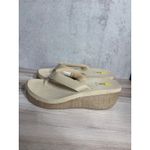 Volatile Womens 10 Wedge Bahama Flip Flop Sandals Tan Beige Comfort New Photo 5