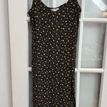 Reformation Black & Yellow Floral Polka Dot Midi Slip Dress Women’s Size Small S Photo 14