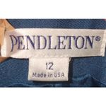 Pendleton Wool Dress Pants Straight Leg Career Blue Size 12 Photo 1
