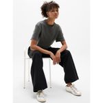 Athleta New XL True Cotton Crop Tee Shadow Grey X-Large Regular Photo 3