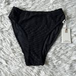 Good American Women’s Jacquard Better Bikini Bottom in Black size Medium Photo 2