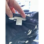 H&M Strapless Short Dress Fit & Flare Navy Blue Print Pleated Skirt Pockets Sz 6 Photo 6