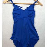 Athleta One Piece Swimsuit 439092 Royal Blue Strappy Athletic Women's Medium M Photo 0