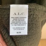 ALC Frank ALC Duster Open Cardigan Dark Green Wool Silk Photo 7
