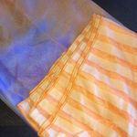 Orange Stripes Purple Sheer Ombre Infinity Scarf Wrap Photo 6