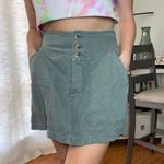 Aerie  Green High Waisted Soft Linen Blend Skirt Photo 0