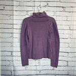 Eddie Bauer Women’s M Lavender Purple 100% Wool Turtleneck Sweater Classic Fall Photo 10