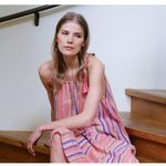 💕XIRENA💕 Esme Midi Dress ~ Citrus Melange Small S NWT Pink Photo 5