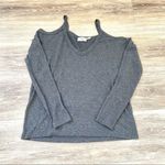 Urban Outfitters  Out from Under waffle knit grey cold shoulder top Photo 2