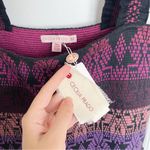 Anthropologie Cecilia Prado • Peregrine Abstract Midi Dress tiered black purple Photo 3