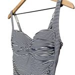 Bond Eye Bond-Eye Australia Navy & White Striped One Piece Swimsuit D/DD Size 10 Photo 2