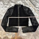 Darque by Coquette Black Mesh Long Sleeve Crop Top Jacket Photo 2