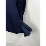 Marina Navy Blue Sleeveless Square Scoop Neck Draped‎ Jersey Mini Dress Size L Size L Photo 3