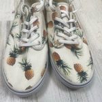 Vans Atwood Low Pineapple Print Sneakers Womens Size 9.5 White Lace Up Photo 1