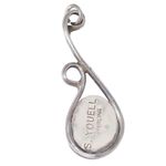 Sterling Silver SYLVIA YOUELL Modernist  Oval Sodalite Designer Necklace Pendant Photo 1