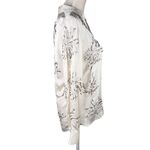 ZARA  Button Up Blouse XS Cream Embellishments Beading New Photo 11