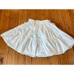 Ramy Brook Mickey white mini skirt with blue embroidered waist size 0 Photo 6