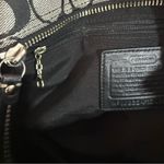 Coach Hampton Black and Gray Signature Tote Bag With Braided leather detail Photo 14