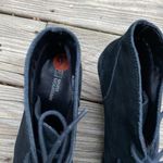 White Mountain  Black Suede Wedge Boots size 9.5 Photo 6